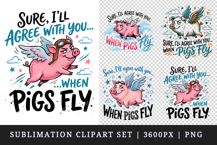 Cute Pigs Clipart Image 20