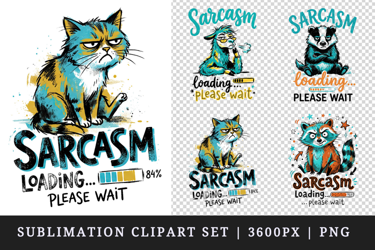 Sarcastic Quote clipart printable sublimation design png