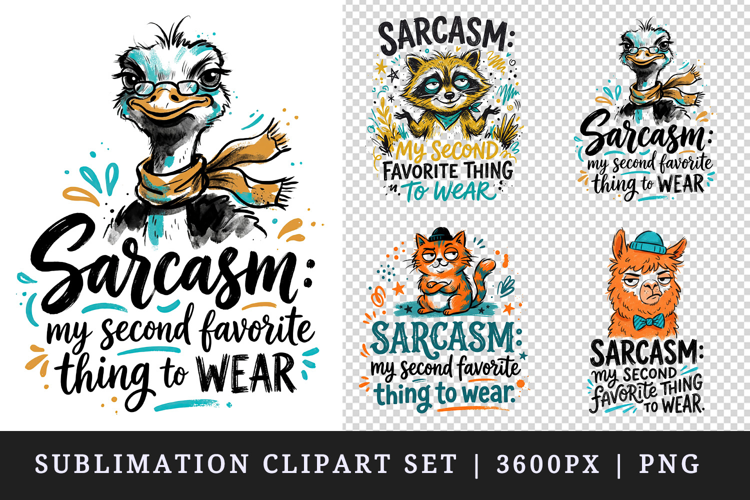 Sarcastic Quote clipart printable sublimation design png