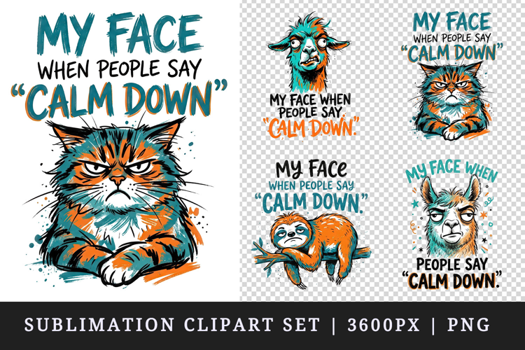 Sarcastic Quote clipart printable sublimation design png