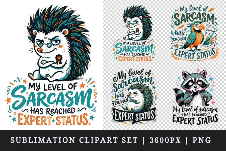 Sarcastic Quote clipart printable sublimation design png