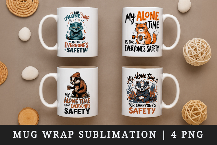 Sarcastic Quote mug wrap printable sublimation design