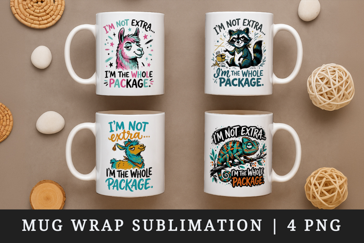 Sarcastic Quote mug wrap printable sublimation design