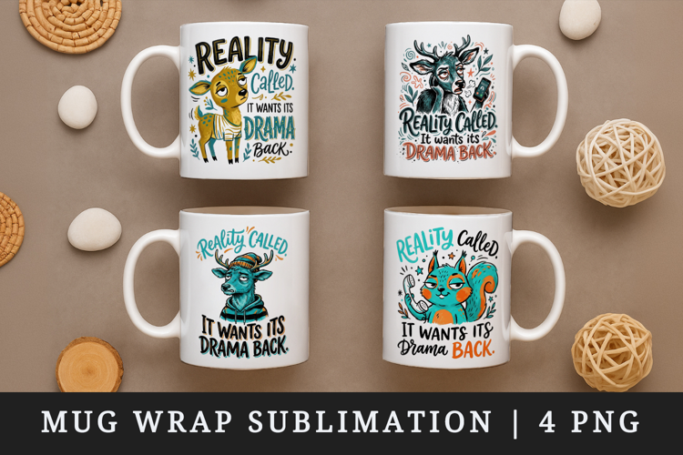 Sarcastic Quote mug wrap printable sublimation design