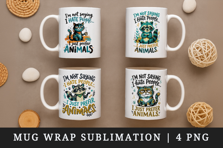 Sarcastic Quote mug wrap printable sublimation design