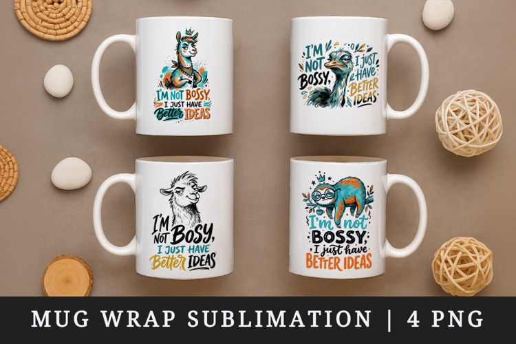 Sarcastic Quote mug wrap printable sublimation design