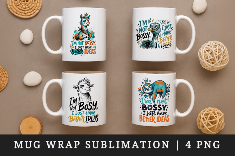 Sarcastic Quote mug wrap printable sublimation design