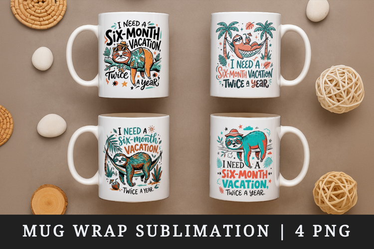 Sarcastic Quote mug wrap printable sublimation design