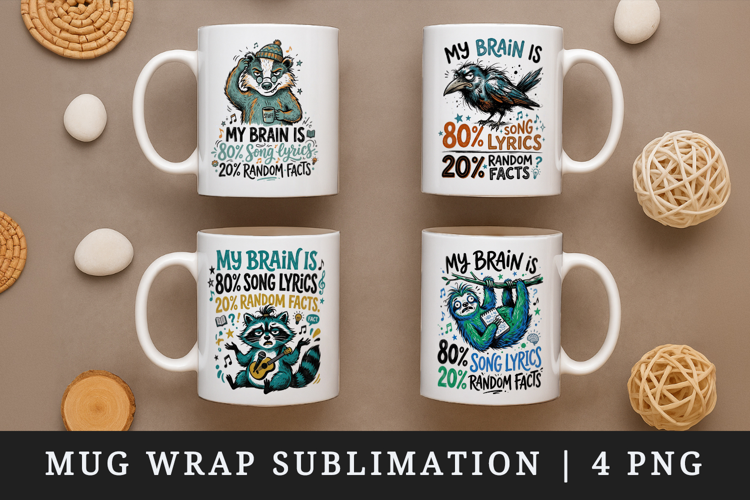 Sarcastic Quote mug wrap printable sublimation design