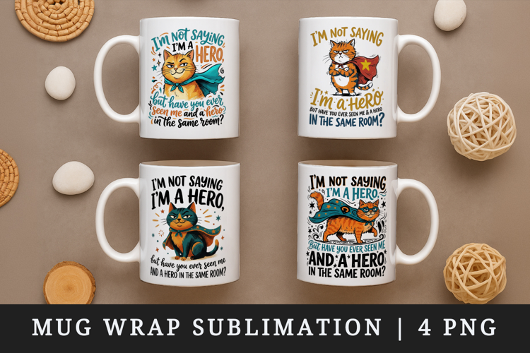 Sarcastic Quote mug wrap printable sublimation design
