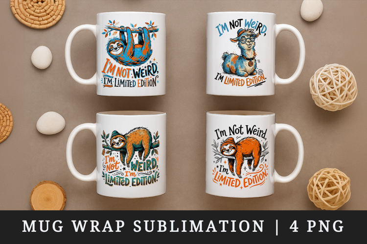 Sarcastic Quote mug wrap printable sublimation design