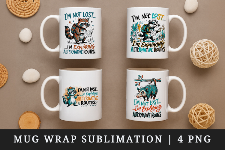 Sarcastic Quote mug wrap printable sublimation design