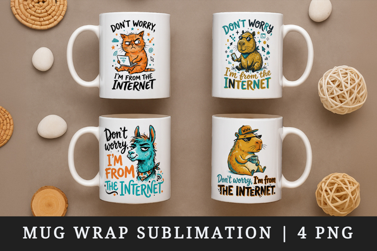 Sarcastic Quote mug wrap printable sublimation design