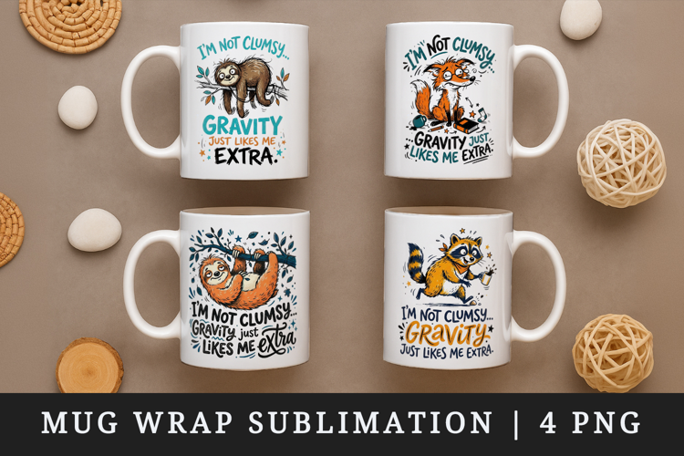 Sarcastic Quote mug wrap printable sublimation design