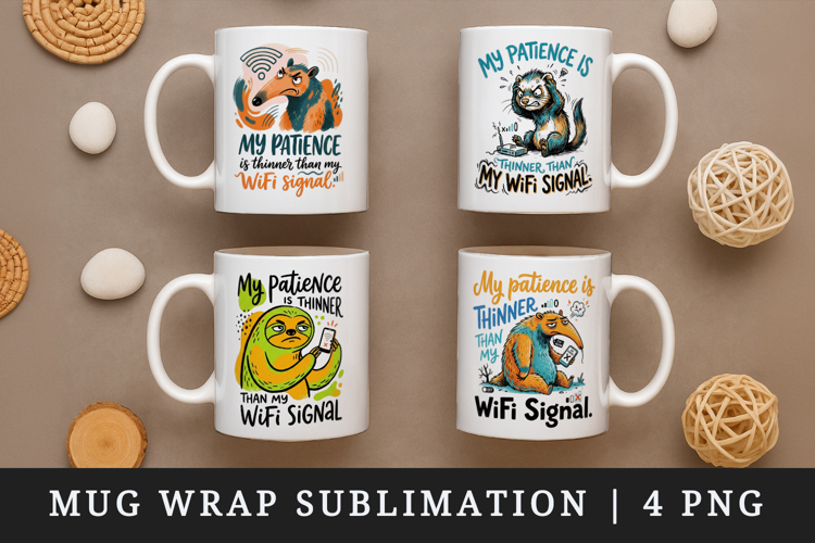 Sarcastic Quote mug wrap printable sublimation design
