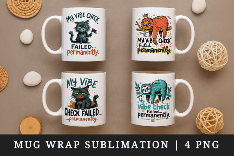 Sarcastic Quote mug wrap printable sublimation design