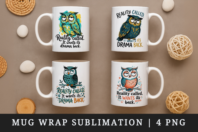 Sarcastic Quote mug wrap printable sublimation design