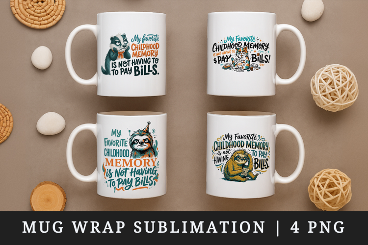 Sarcastic Quote mug wrap printable sublimation design
