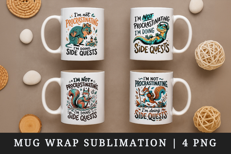 Sarcastic Quote mug wrap printable sublimation design