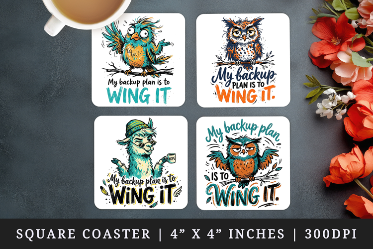 Sarcastic Quote square coaster sublimation, coasters design