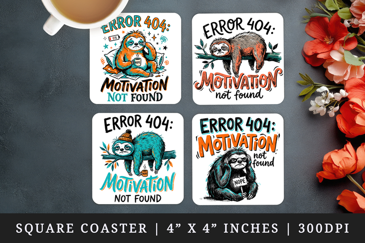 Sarcastic Quote square coaster sublimation, coasters design