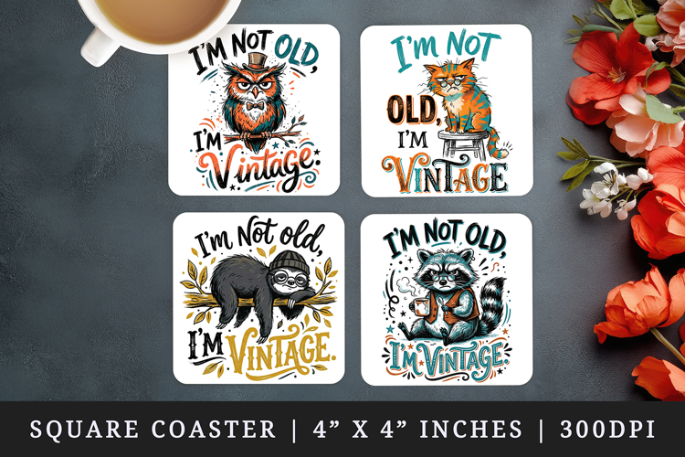 Sarcastic Quote square coaster sublimation, coasters design