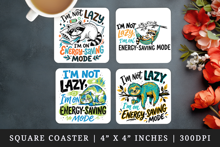 Sarcastic Quote square coaster sublimation, coasters design