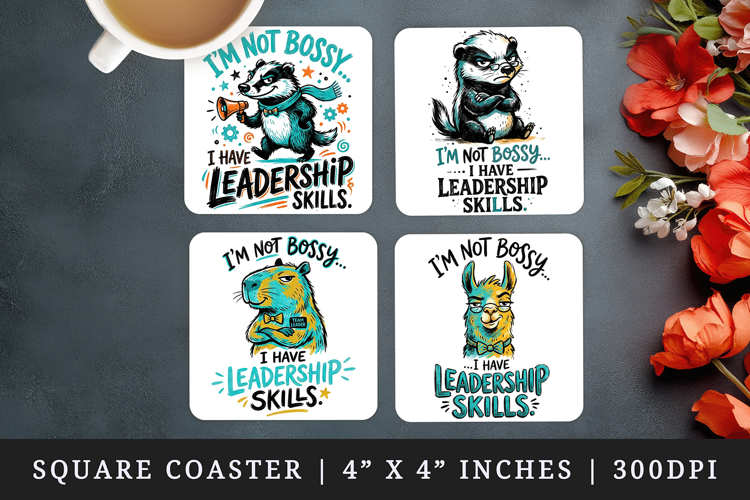 Sarcastic Quote square coaster sublimation, coasters design