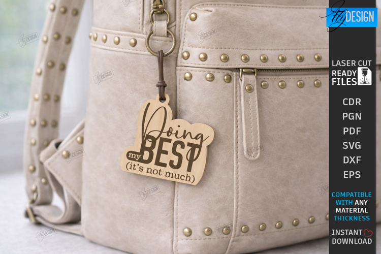 Sarcastic Quotes Keychain Laser Cut | Funny Snarky Keyring
