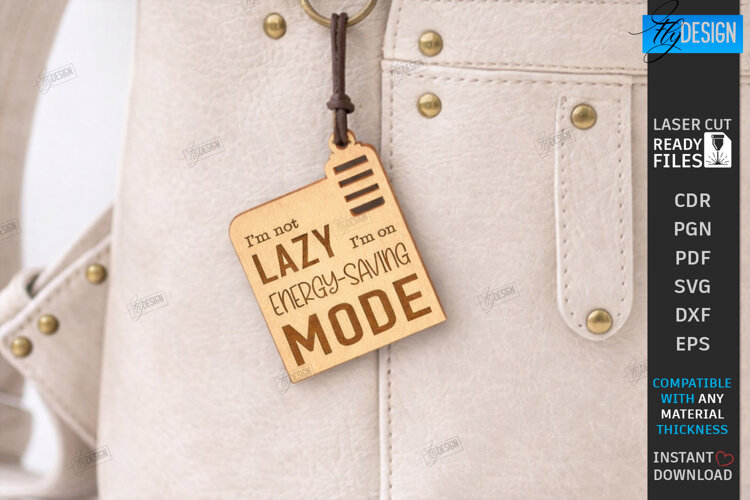 Sarcastic Quotes Keychain Laser Cut | Funny Snarky Keyring example image 1