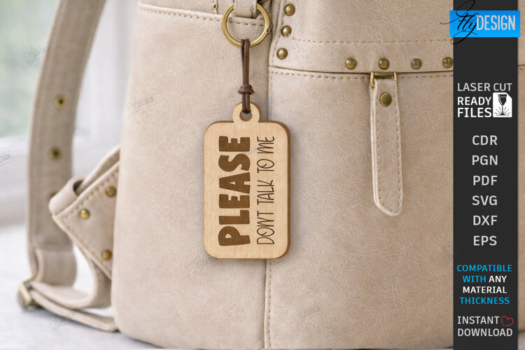 Sarcastic Quotes Keychain Laser Cut | Funny Snarky Keyring example image 1