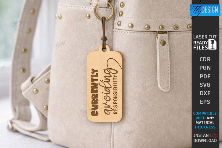 Sarcastic Quotes Keychain Laser Cut | Funny Snarky Keyring