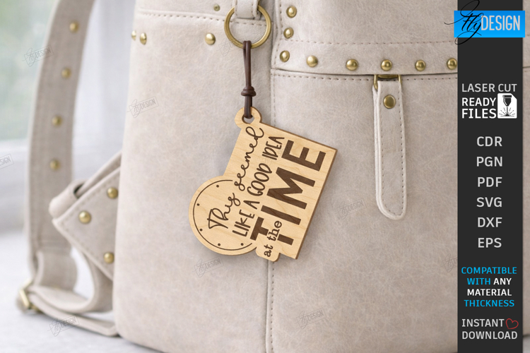 Sarcastic Quotes Keychain Laser Cut | Funny Snarky Keyring