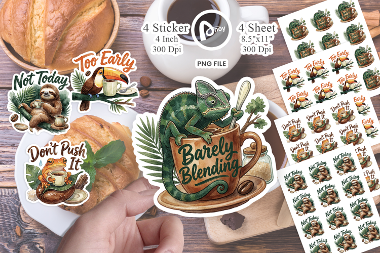 Rainforest Roasters Sticker