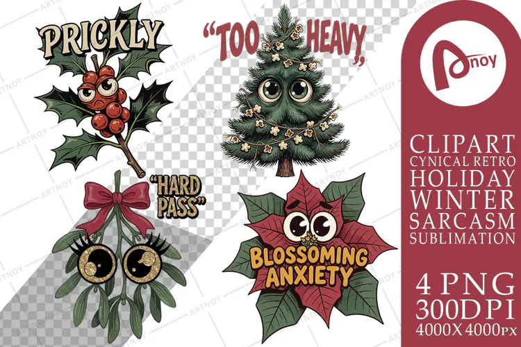 Christmas Botanicals Sublimation