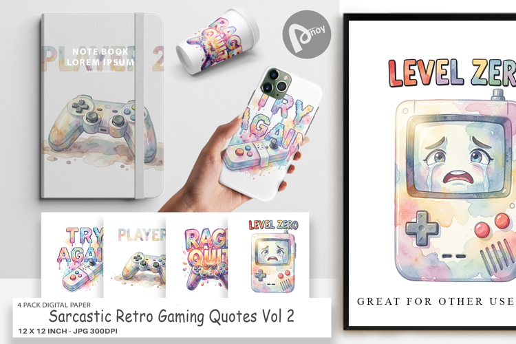 Sarcastic Gaming Digital Paper