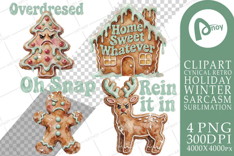 Sarcastic Gingerbread Sublimation
