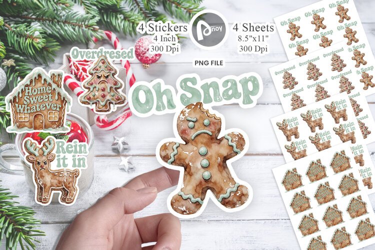 Sarcastic Gingerbread Sticker example image 1