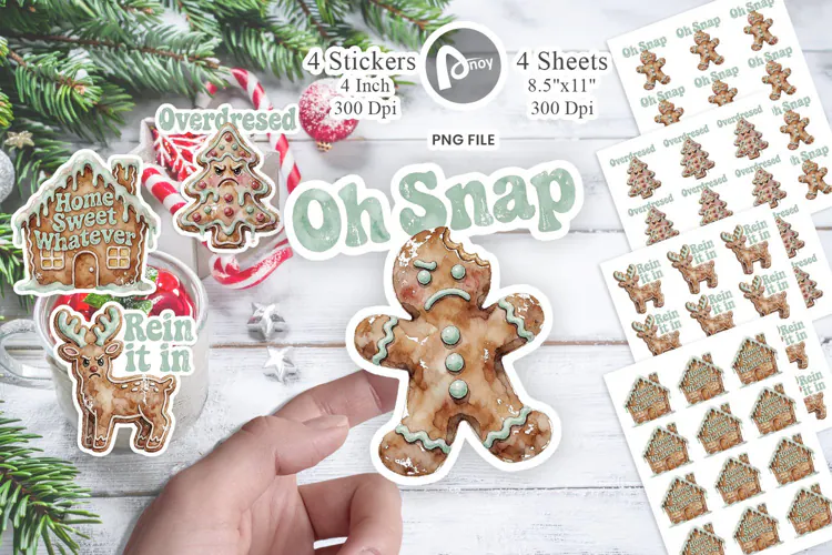 Sarcastic Gingerbread Sticker