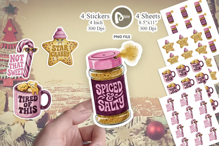 Sarcastic Holiday Sweets Sticker