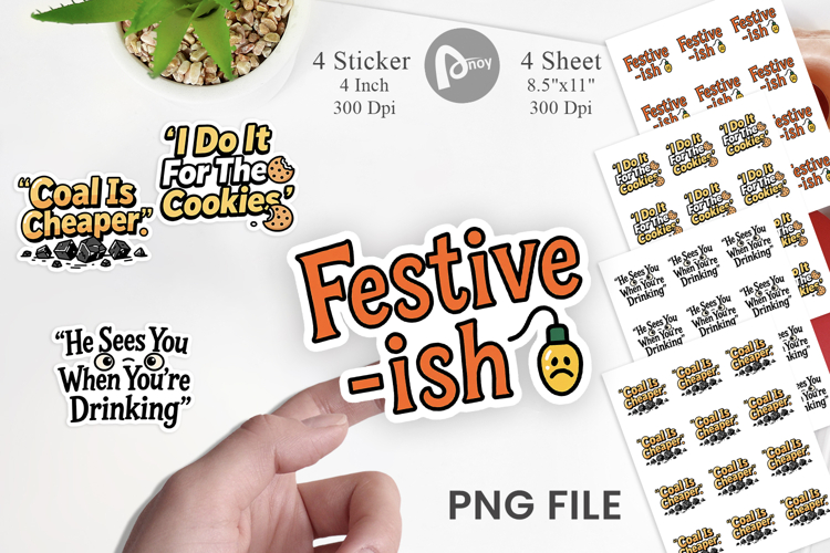 Sarcastic Santa Quotes Sticker