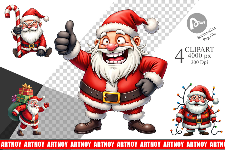 Sarcastic Santa Clipart