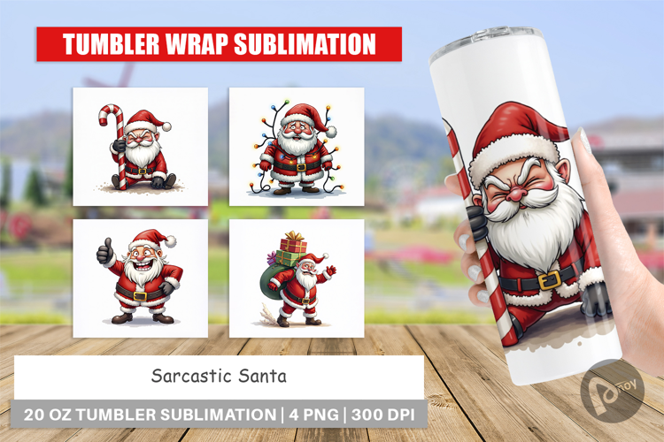 Sarcastic Santa Tumbler