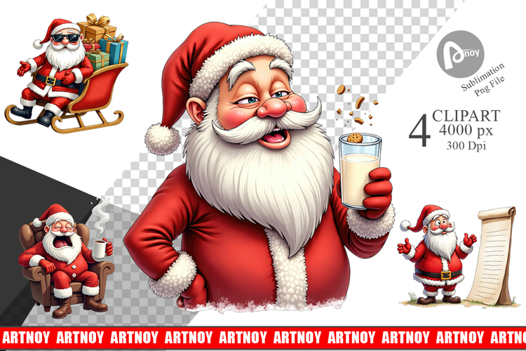 Sarcastic Santa Clipart