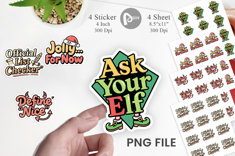 Sarcastic Santa Quotes Sticker