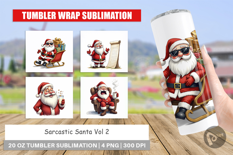 Sarcastic Santa Tumbler
