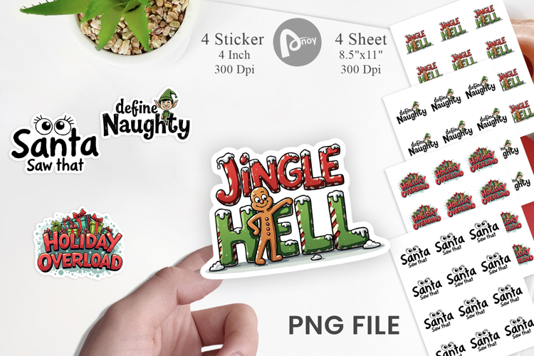 Santas Workshop Quotes Sticker