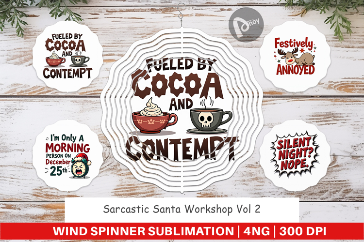 Santas Workshop Quotes Wind Spinner