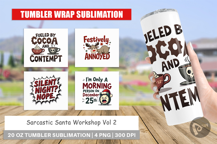 Santas Workshop Quotes Tumbler