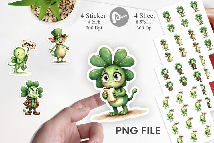 Sarcastic Shamrock Sticker